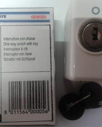 Interruttori con chiave GEWISS