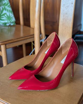 Scarpe decolleté con tacco rosse vernice Valentino