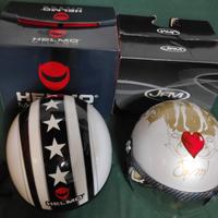 caschi nuovi bianco XL oro L