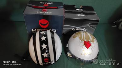 caschi nuovi bianco XL oro L