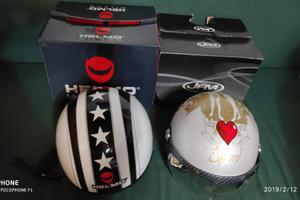 caschi nuovi bianco XL oro L