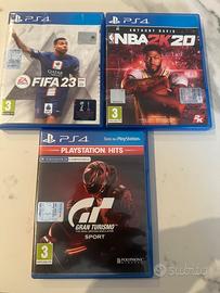 Giochi per PS4 fifa23 nbA gran turismo