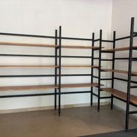 Scaffalature acciaio inox pianali olmo massello