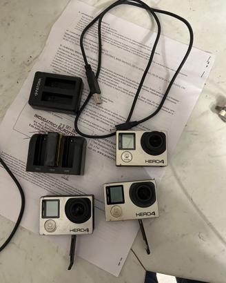 3 Gopro hero 4 black non funzionanti