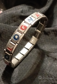 Bologna Calcio bracciale acciaio