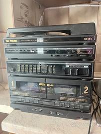 Stereo doppia cassetta, giradischi