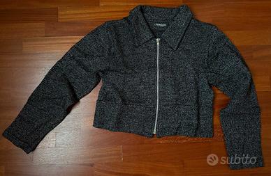 Maglione con Zip Vintage anni '90 Giacca Zip