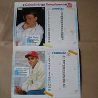 calendario su 2 facciate con foto di artisti vari