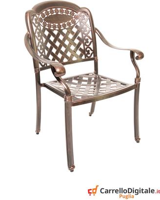 Sedia giardino alluminio pressofuso modello Madrid