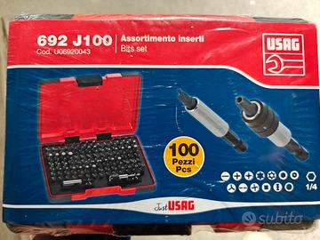 set professionale di 100 inserti 