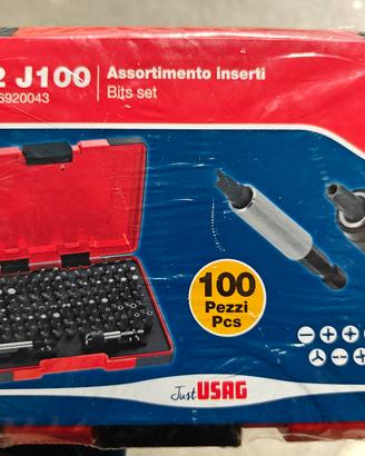 set professionale di 100 inserti 