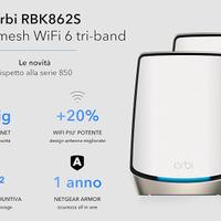 Netgear Orbi Serie 860 Wifi 6 360m2 (Kit 2pz)