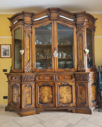 Elegante Credenza/Vetrina in legno Massello