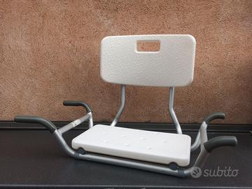 Sedile per vasca da bagno con schienale