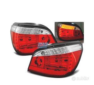 FANALI BMW E60 03-07 ROSSO BIANCO LED
