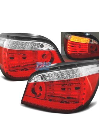 FANALI BMW E60 03-07 ROSSO BIANCO LED