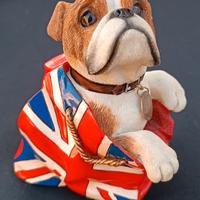 Statuetta Winston Bulldog ceramica Leonardo