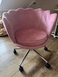 Poltrona rosa antico