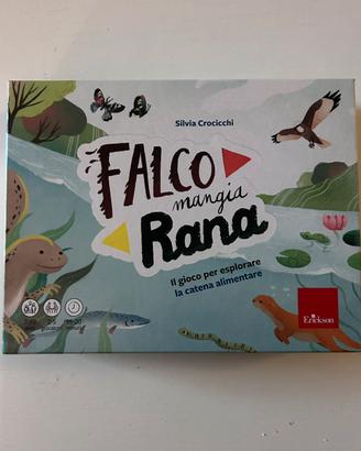 Falco mangia Rana. Gioca von la catena alimentare