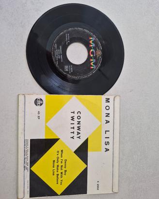 CONWAY TWITTY - Mona Lisa EP 45 Giri Vinile (1959)