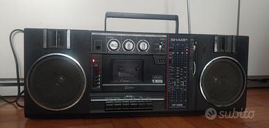 sharp gf-7300 boombox radio registratore tape