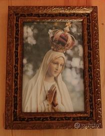 cornice antica con stampa madonna.
