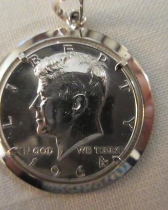Ciondolo HALF DOLLAR 1964
