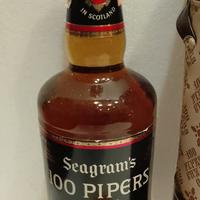 bottiglia whisky seagram's 100 pipers