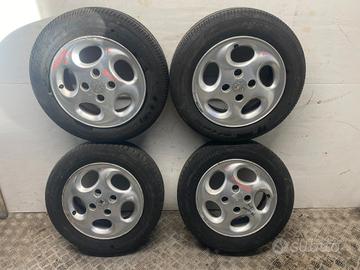 4 CERCHI IN LEGA 14 PEUGEOT 206 CON GOMME 175/65/R