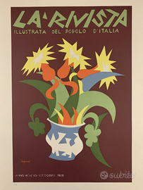 Fortunato Depero - La rivista illustrata - 70x50cm