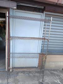 2 scaffali in metallo 