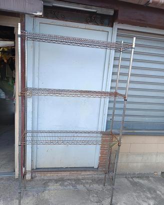 2 scaffali in metallo 