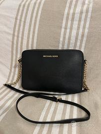 Tracolla Michael Kors nera saffiano