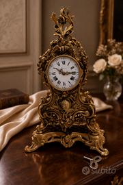 Orologio antico bronzo dorato stile Luigi XV parig