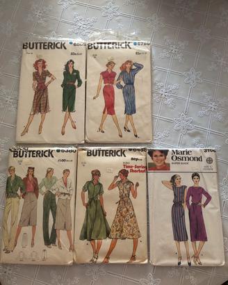 Butterick cartamodelli anni ‘80