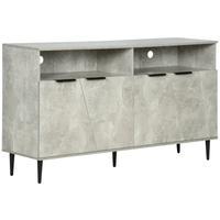 Credenza Moderna con Armadietti a 2 Ante e Mensole