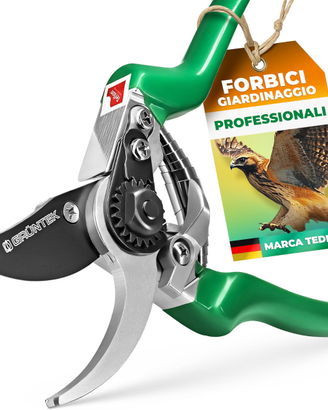 GRÜNTEK Forbici Cesoie da Potatura Giardino 215mm 