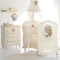 Lettino + Fasciatoio/Cassettiera Abbracci by Trudi