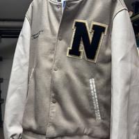 Giacca Bomber Uomo misto lana stile “College” L