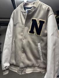Giacca Bomber Uomo misto lana stile “College” L