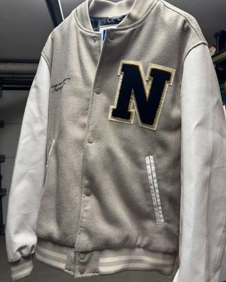 Giacca Bomber Uomo misto lana stile “College” L