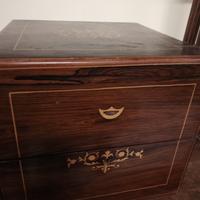 scatola portabicchieri intarsiata 