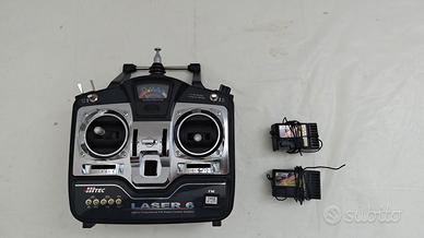 Radiocomando Hitec Laser 6 auto a scoppio modellis