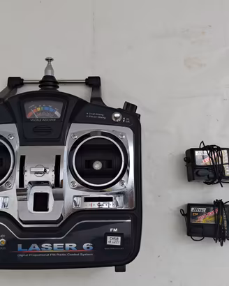 Radiocomando Hitec Laser 6 auto a scoppio modellis