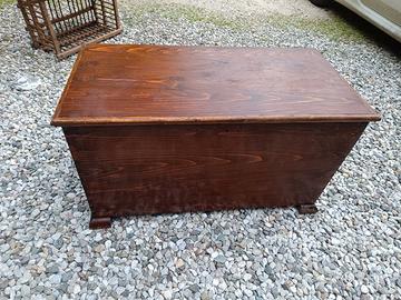 baule cassapanca legno vintage cassone