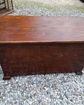 baule cassapanca legno vintage cassone
