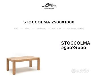 Tavolo Altacorte modello Stoccolma