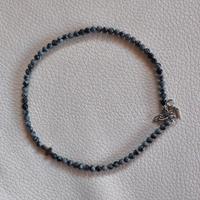 Collana Ossidiana fiocco di neve