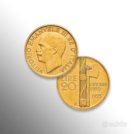 Regno d’italia: 20 Lire d’oro Vittorio Emanuele