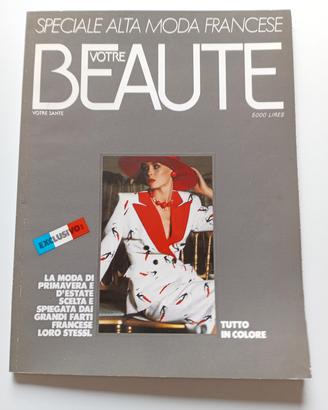 Rivista vintage Votre Beaute' speciale alta moda